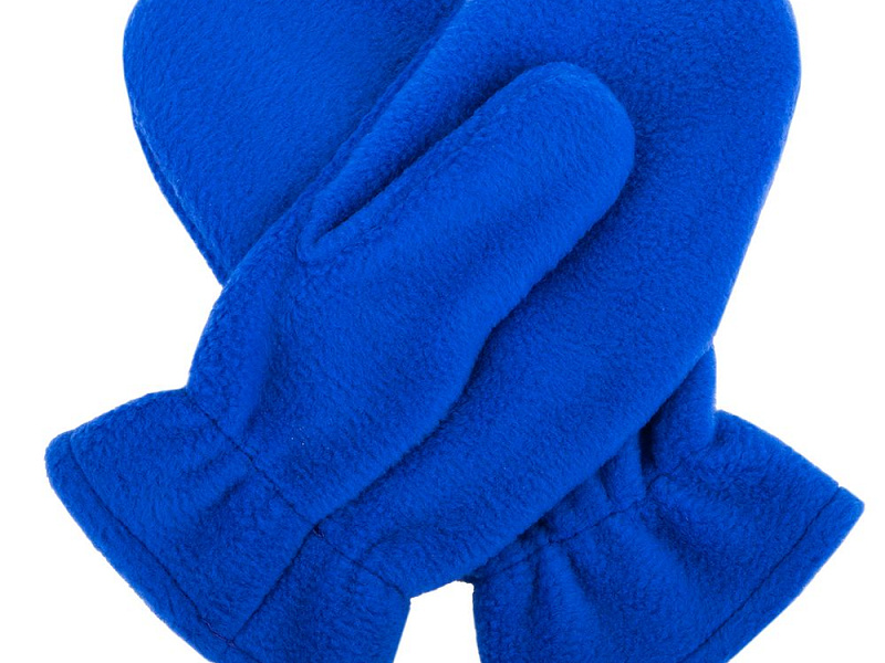 Варежки Fleecy, ярко-синие