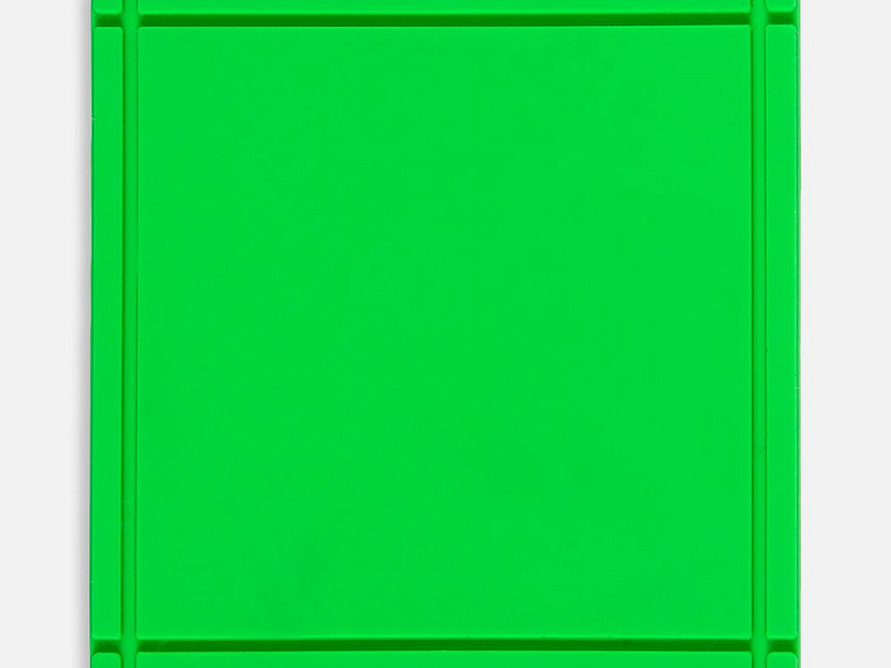 Лейбл из ПВХ Dzeta, L, зеленый неон