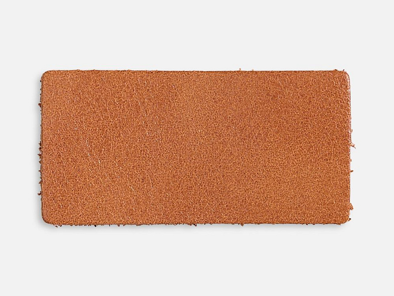 Лейбл кожаный Pasek, XS, горчичный