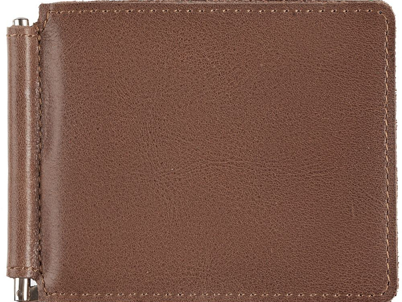 Зажим для купюр Apache, коричневый (какао)