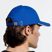 Бейсболка Buffalo, ярко-синяя с белым