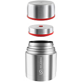 Термос для еды Relaxika 500, в чехле, стальной