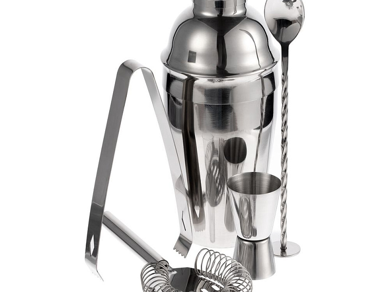 Набор для приготовления коктейлей Troubleshooter, серебристый