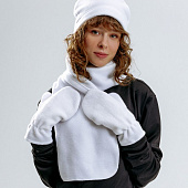 Шапка Fleecy, белая