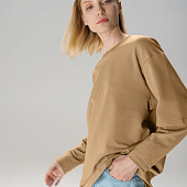 Футболка оверсайз с двойным рукавом Kosmos, бежевая