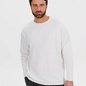 Лонгслив унисекс Siluetti Fuori, молочно-белый