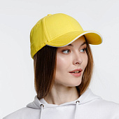 Бейсболка Spiker, желтая с белым