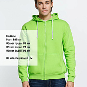 Толстовка на молнии с капюшоном Siverga Heavy, зеленое яблоко