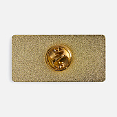 Значок Sanga Matto, золотистый глянцевый