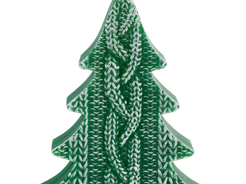 Свеча Kniteam, елка, зеленая