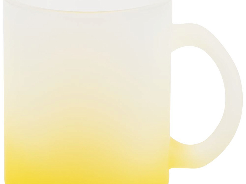 Кружка Grade Fade для сублимационной печати, матовая, желтая