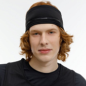 Спортивная повязка утепленная Jogge, черная