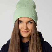 Шапка Real Rib, зеленая (мятная)