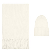 Шарф Flette, белый (молочный)