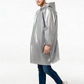 Дождевик-плащ CloudTime, серебристый
