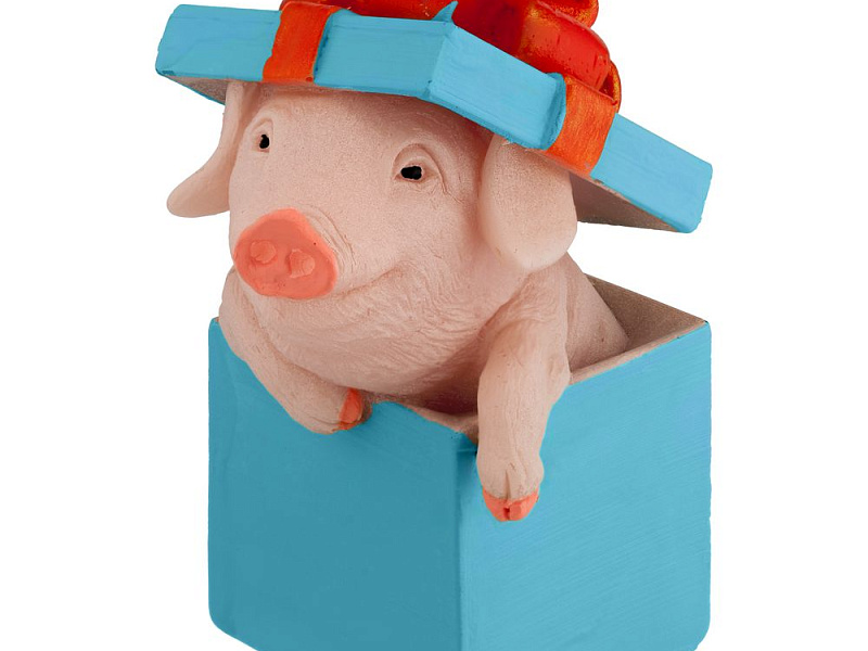 Свеча «Сюрприз», синяя