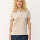 Рубашка поло женская Pacific Women, бежевая (льняная)