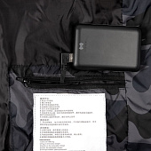 Жилет с подогревом Thermalli Valmorel, серый камуфляж