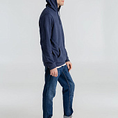 Толстовка с капюшоном унисекс Hoodie, синий меланж