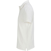 Рубашка поло унисекс Pacific, молочно-белая