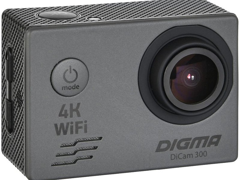 Экшн-камера Digma DiCam 300, серая