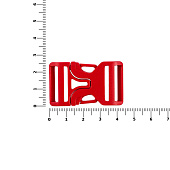 Застежка-пряжка Fibbia, красная