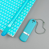 Флешка Memo, 8 Гб, бирюзовая