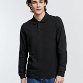 Рубашка поло с длинным рукавом Prime LSL, черная