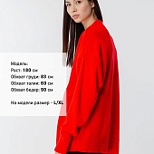 Джемпер оверсайз унисекс Stated в сумке, красный