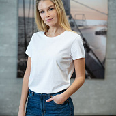 Футболка женская Ladies American U, синяя