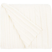 Плед Tressa, белый (молочный)