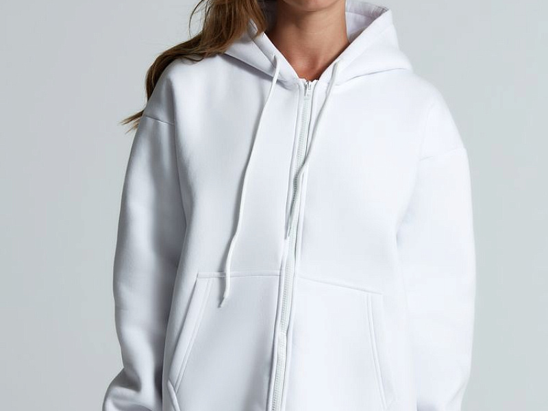 Толстовка унисекс оверсайз Zippy, белая