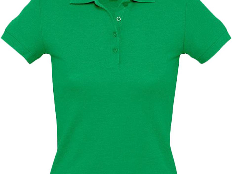 Рубашка поло женская People 210, ярко-зеленая