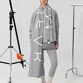 Шарф Bereg, молочный с серым