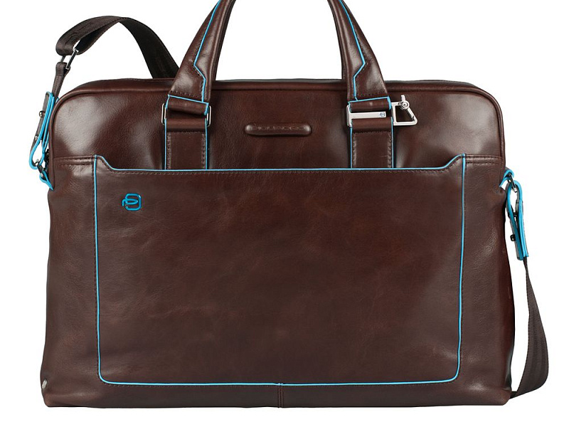 Сумка для ноутбука Piquadro Blue Square, красно-коричневая