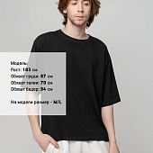 Футболка унисекс оверсайз Street Vibes, черная