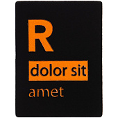 Лейбл Listra Soft Touch, черный