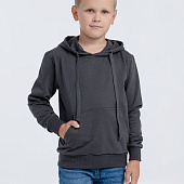 Худи детское Kirenga Kids 2.0, темно-серое (графит)