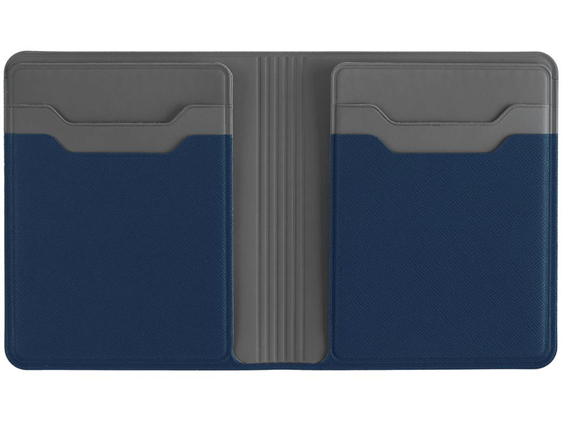 Картхолдер с отделением для купюр Dual, синий