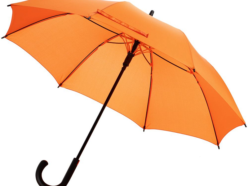 Зонт-трость Undercolor с цветными спицами, оранжевый
