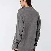 Джемпер оверсайз унисекс Grunge, серый