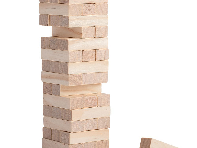 Игра «Деревянная башня мини», неокрашенная