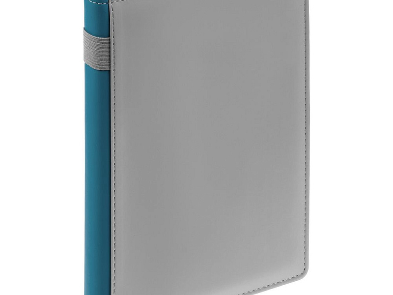 Ежедневник Spain Shall на заказ, недатированный, серый с бирюзовым