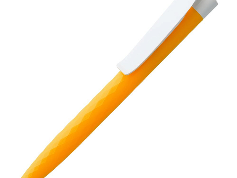 Ручка шариковая Prodir QS01 PMP-P, оранжевая с белым