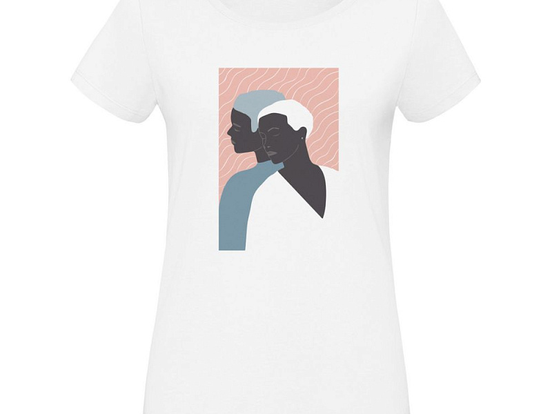 Футболка женская «Пара», белая