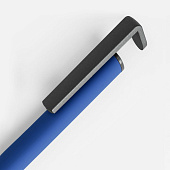 Ручка шариковая Standic с подставкой для телефона, синяя