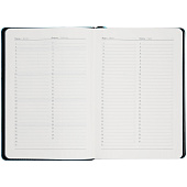 Ежедневник Alanis, недатированный, черный с голубым