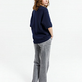 Джемпер с коротким рукавом Siluetti Volumica, темно-синий