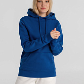 Толстовка с капюшоном унисекс King, ярко-синяя