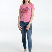 Футболка женская «Узор», розовая